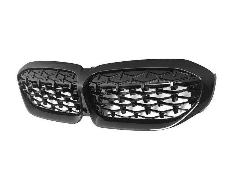 Front Kühlergrille Für 3er G20 G20 G21 G28 2019 2020 2021 2022 Frontstoßstangenhaube Nierengrill Renngitter Ersatz Black Diamond Meteor Style Auto Frontgrill(1 Slat- Matte Black) von DUDUYANG