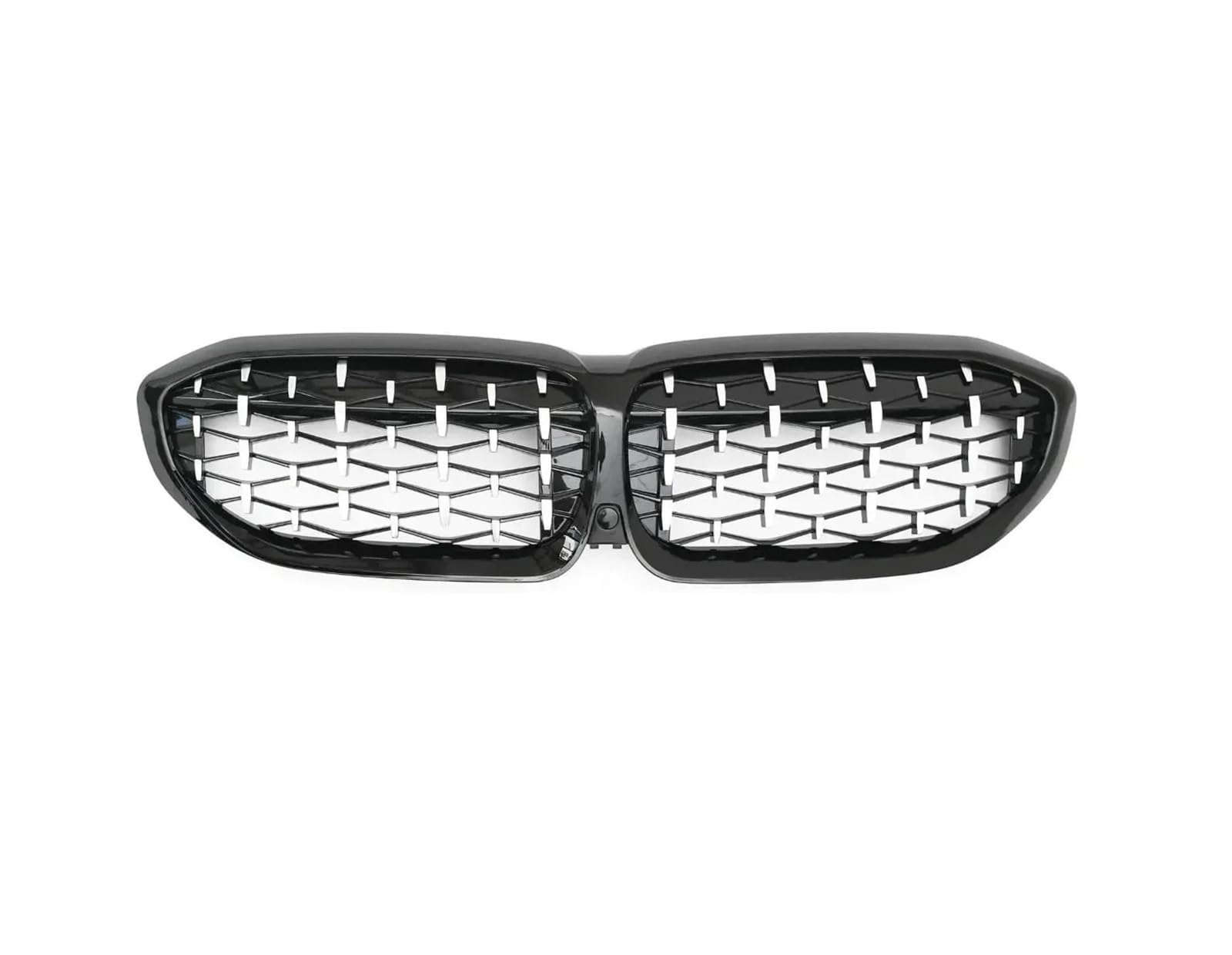 Front Kühlergrille Für 3er G20 G20 G21 G28 2019 2020 2021 2022 Frontstoßstangenhaube Nierengrill Renngitter Ersatz Black Diamond Meteor Style Auto Frontgrill(Diamond-Chrome Black) von DUDUYANG