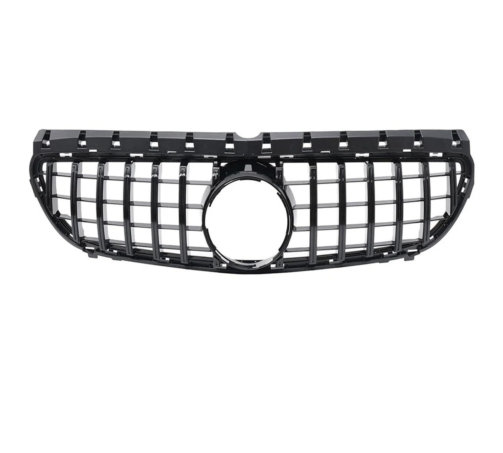 Front Kühlergrille Für Benz B-Klasse W246 B180 B250 2015 2016 2017 2018 2019 Für GTR-Stil Frontstoßstangengitter Chrome Diamonds Style Grille Auto Frontgrill(Glossy Black) von DUDUYANG