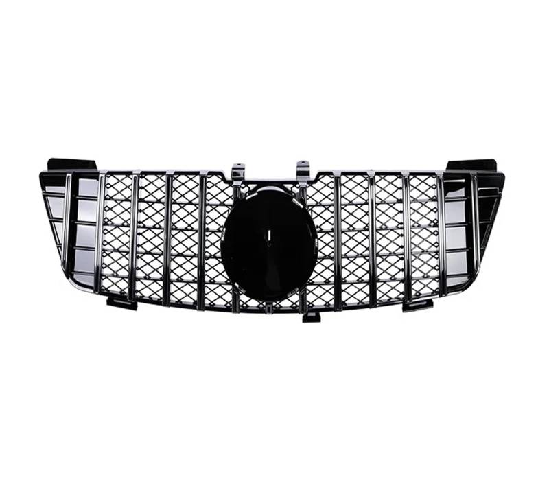 Front Kühlergrille Für Benz Für ML Klasse W164 Kühlergrill Schwarz Silber Auto Vorderen Stoßfänger Für GT Stil Grill 320 350 430 550 2006 2007 2008 2009 2010 2011 Auto Frontgrill(Chrome 06-08) von DUDUYANG