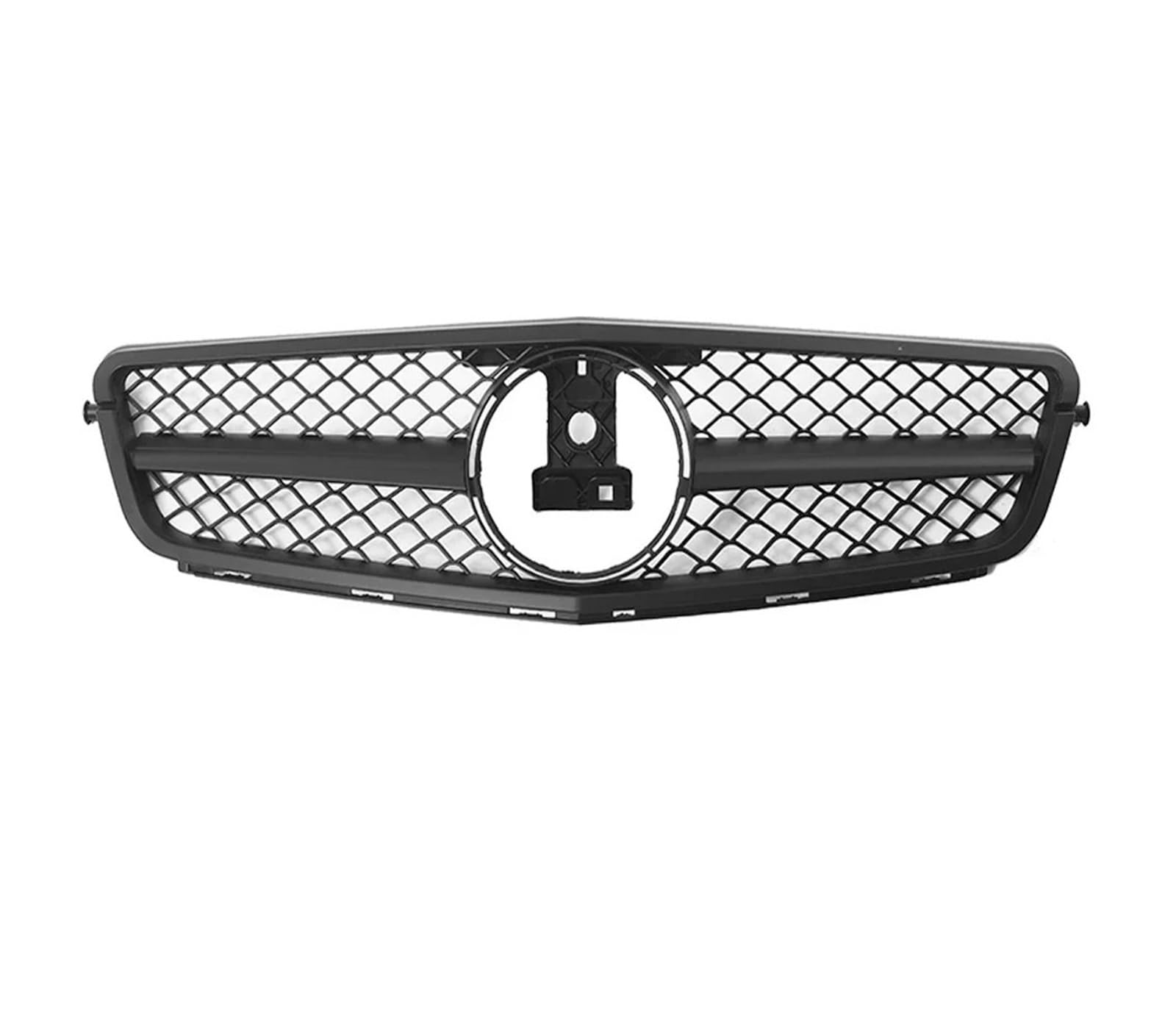 Front Kühlergrille Für Benz W204 Kühlergrill C-Klasse C204 S204 2007-2014 C180 C200 C250 C300 C350 Diamant Für AMG GT Stil Front Stoßstange Grille Auto Frontgrill(Matt-schwarz) von DUDUYANG