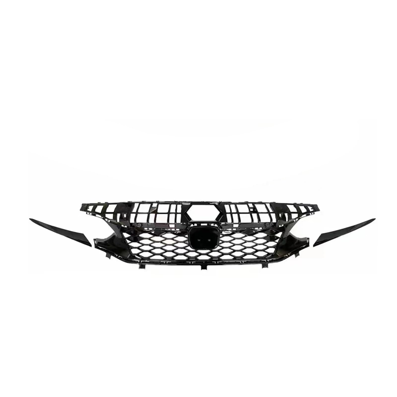 Front Kühlergrille Für Civic 11th Hatchback Nur 2022 2023 2024 Für Typ R Stil Vorderen Grill Racing Grill Mesh Grid Oberen Stoßstange Haube Abdeckung Trim Auto Frontgrill(Without Sensor Hole) von DUDUYANG