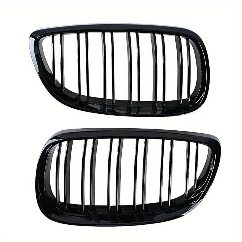 Front Kühlergrille Für E92 E93 Für M3 2006 2007 2008 2009 Frontstoßstange Nierengrill Glanz Schwarz Dual Line Grille Auto Styling Renngitter Ersatzteil Auto Frontgrill von DUDUYANG