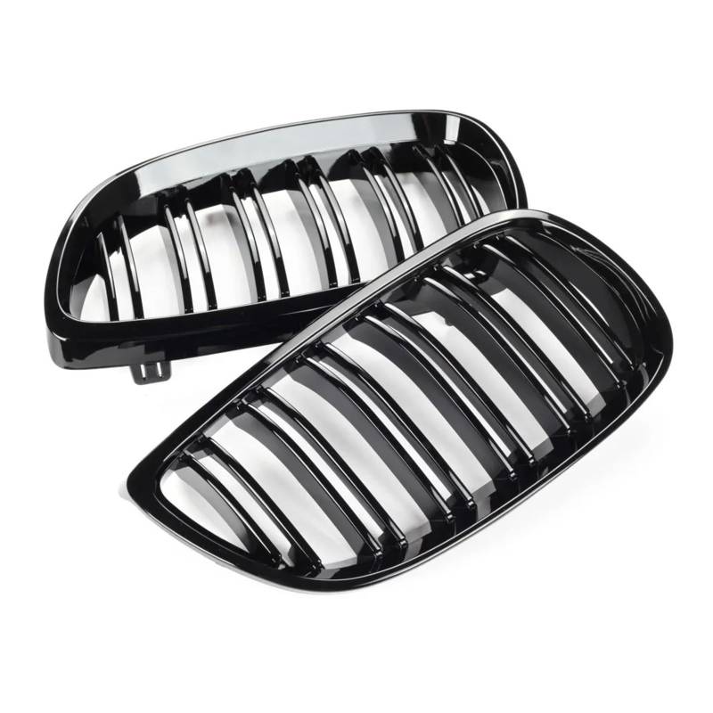 Front Kühlergrille Für E92 E93 Für M3 2006 2007 2008 2009 Frontstoßstange Nierengrill Glanz Schwarz Dual Line Grille Auto Styling Renngitter Ersatzteil Auto Frontgrill von DUDUYANG