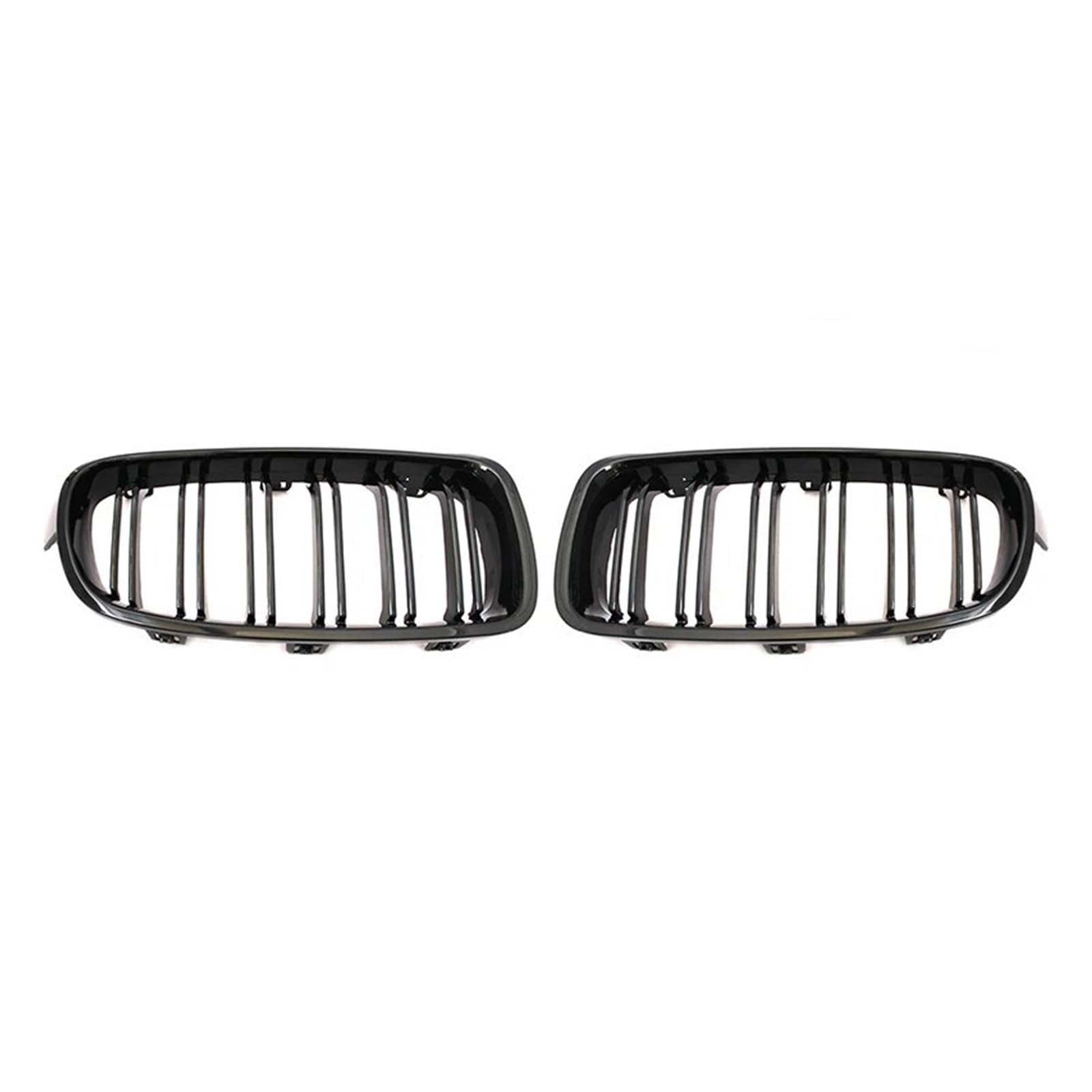 Front Kühlergrille Für F30 F31 F35 320i 325i 328i 2012 2013 2014 2015 2016 2017 2018 ABS Auto Styling Front Niere Grille Dual Lamellen Grille Auto Zubehör Auto Frontgrill(Double Line Black) von DUDUYANG