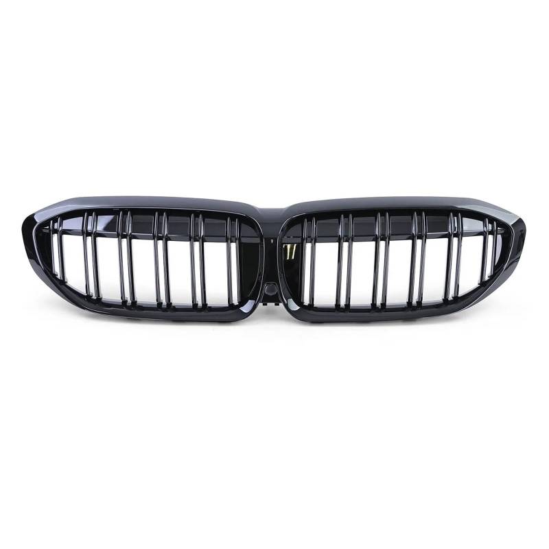 Front Kühlergrille Für G20 3er G20 G21 G28 2019 2020 2021 2022 Frontstoßstange Haube Nierengrill Renngitter Ersatz Black Diamond Meteor Style Auto Frontgrill(2 Slat-Gloss Black) von DUDUYANG