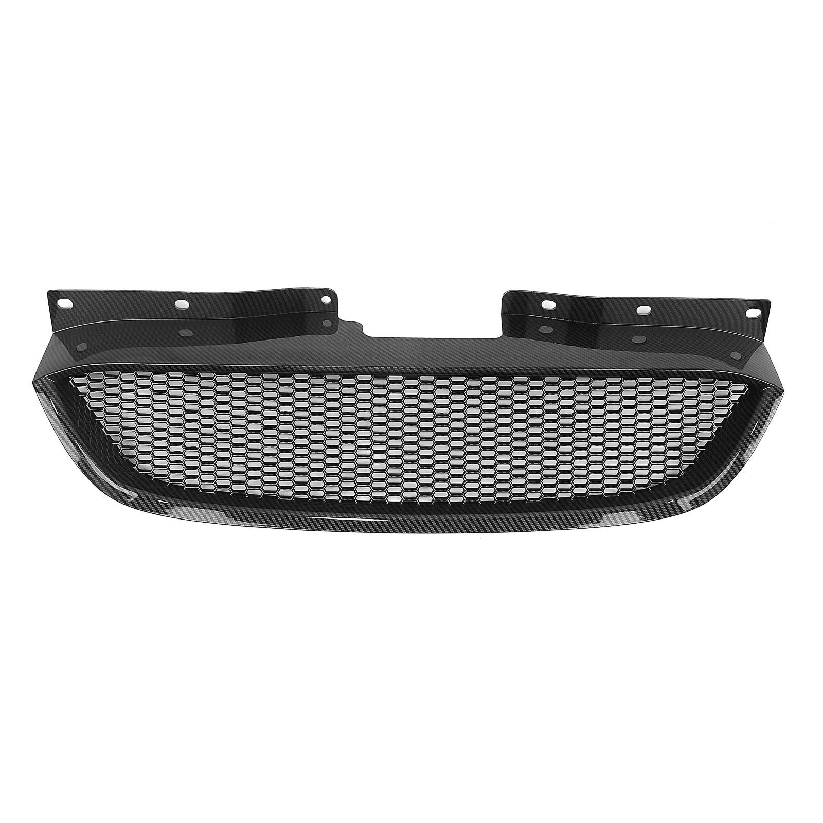 Front Kühlergrille Für Hyundai Für Genesis Für Coupe 2008-2012 Frontgrill Grill Wabenstil Carbonfaser-Look/Glanz/Mattschwarz Obere Stoßstangenhaube Mesh Auto Frontgrill(Kohlefaser-Optik) von DUDUYANG