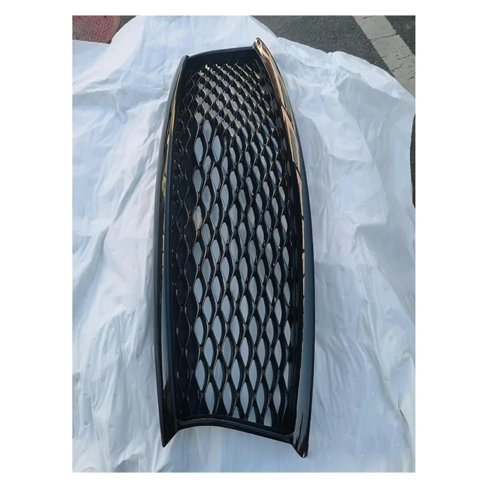 Front Kühlergrille Für Infiniti FX35 FX37 FX50 QX70 Upgrade QX70s Stil 2011 12 13 14 15 16 2017 Kühlergrill Racing Grill Teile & Zubehör Schwarz Look Body Kit Auto Frontgrill(37) von DUDUYANG