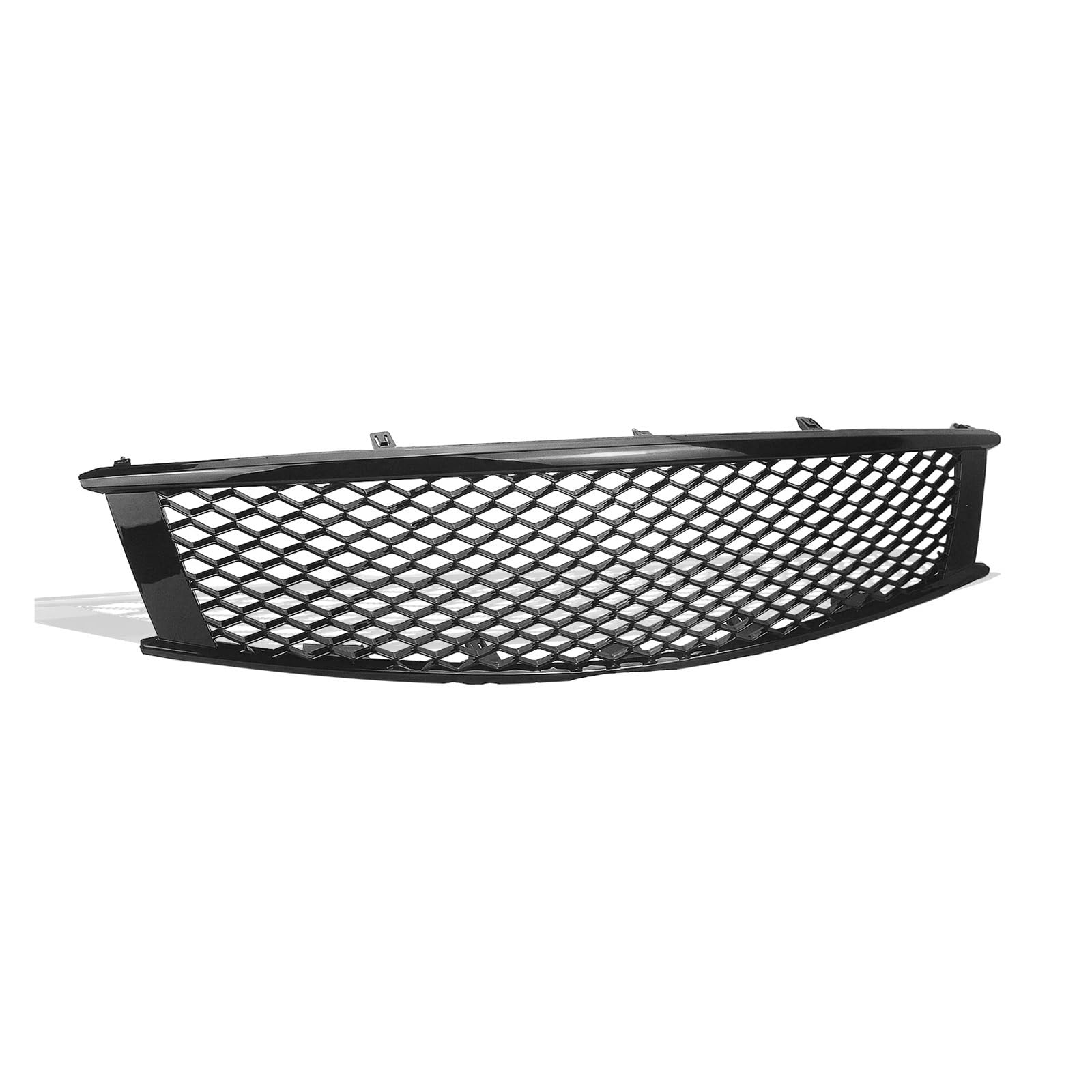 Front Kühlergrille Für Infiniti G37 Basis Coupe Für Cabrio X Für Sport 2009-2015 Auto Front Grill Oberen Stoßstange Haube Mesh Grille Waben Stil Auto Frontgrill(Glossy Black) von DUDUYANG