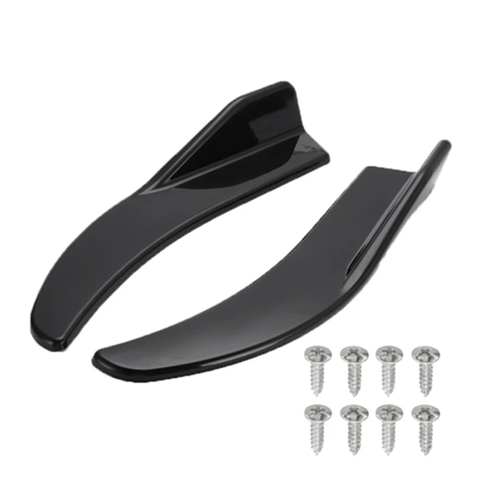 Frontstoßstange 1 Paar Universal-Auto-Seitenschweller, Auto-Stoßstangenspoiler, Vordere/hintere Lippe, Antikollision Front Spoiler Lippe(Schwarz) von DUDUYANG