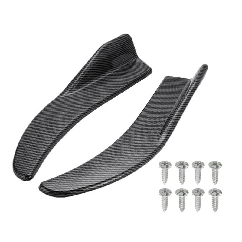 Frontstoßstange 1 Paar Universal-Auto-Stoßstangenspoiler Vorne/hinten Lippe Anti-Kollisions-Auto-Seitenschweller Front Spoiler Lippe(Kohlefaser) von DUDUYANG