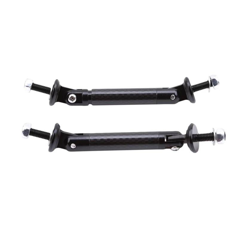 Frontstoßstange 2PCS Universal Racing Auto Vorne Hinten Lip Splitter Spoiler Unterstützung Bar Kit Pull Strut Stange Einstellbar 13,5 cm Schwarz Rot Silv. Front Spoiler Lippe(E) von DUDUYANG