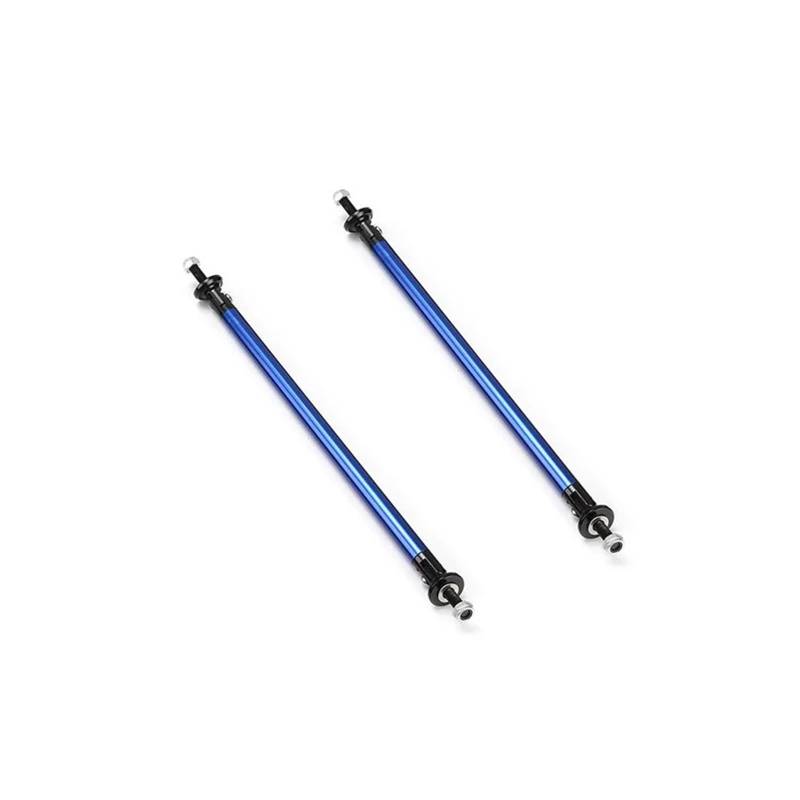 Frontstoßstange 2Pcs 45mm Universal Einstellbare Auto Racing Vorne Hinten Lip Splitter Rod Strut Tie Bar Unterstützung Kit Edelstahl Front Spoiler Lippe(Blue 45mm) von DUDUYANG