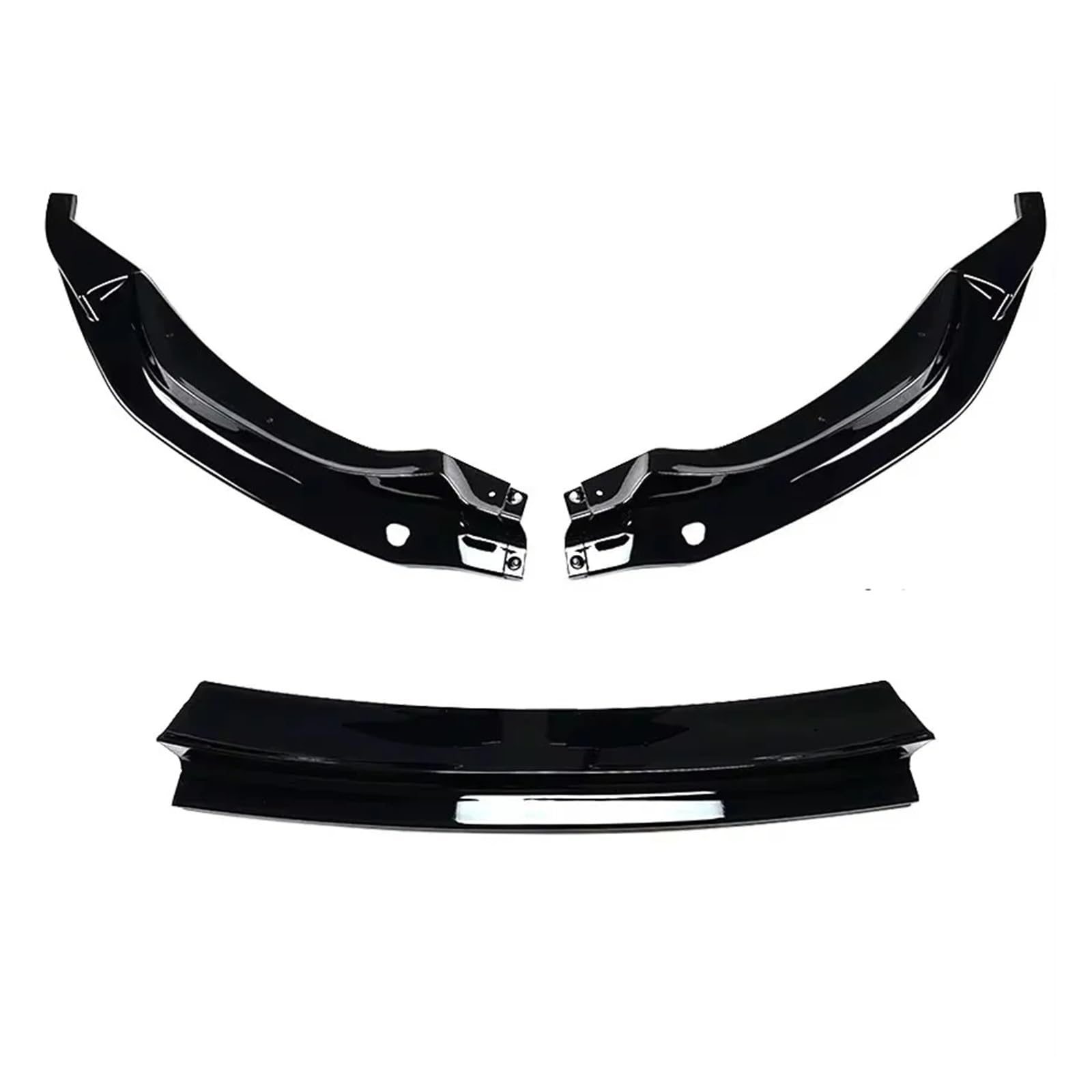 Frontstoßstange 3PCS Auto Vorderen Stoßfänger Lip Spoiler Splitter Für Für M3 F80 Für M4 F82 F83 Für Tuning 2015-2020 Diffusor Splitter Abdeckung Gurad Körper Kits Front Spoiler Lippe(Gloss Black) von DUDUYANG