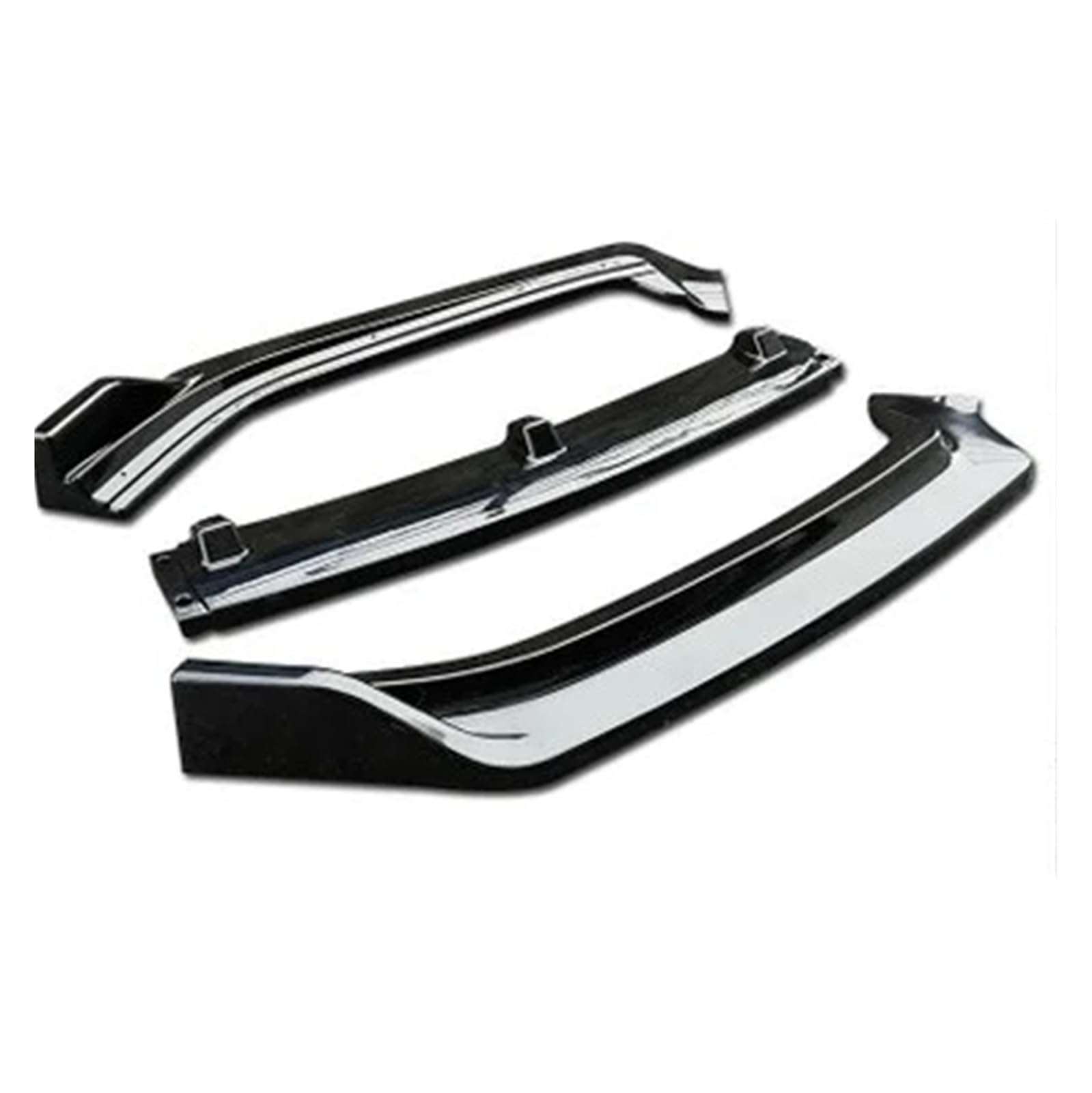 Frontstoßstange 3PCs Für VW Für Polo 6R 6C Universal Front Stoßstange Lip Body Kit Spoiler Splitter Diffusor ABS Kunststoff Front Spoiler Lippe von DUDUYANG