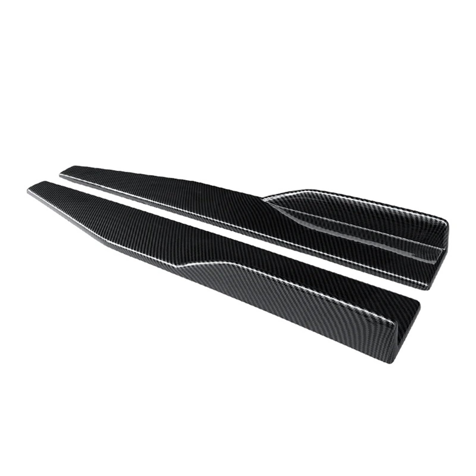 Frontstoßstange 75CM Für TT 2004-2019 2016 2017 Auto Zubehör Seite Rock Stoßstange Diffusor Spoiler Schürzen Flügel Extensions Carbon Faser Look Front Spoiler Lippe(Kohlefaser-Optik) von DUDUYANG