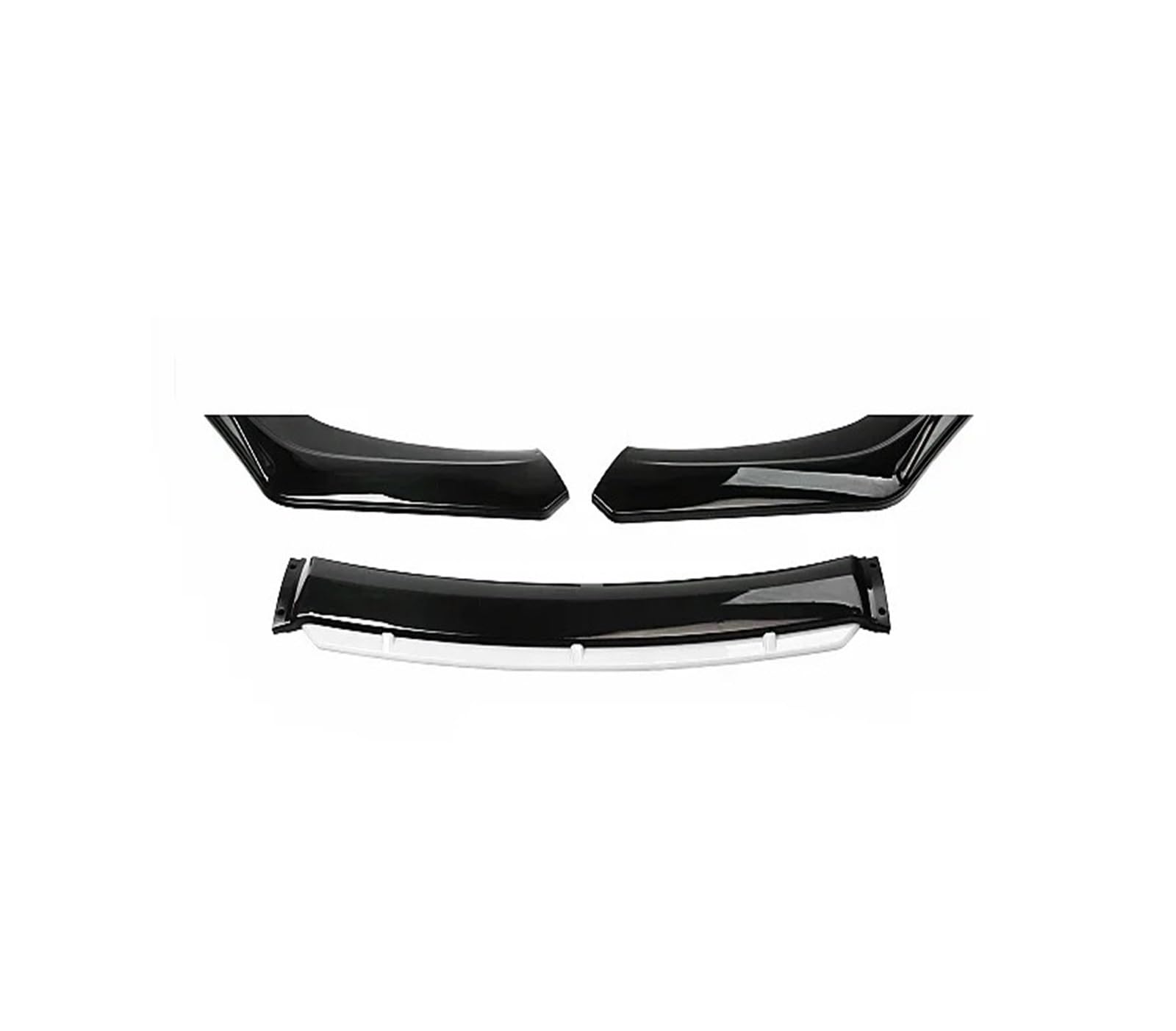 Frontstoßstange Für A3 Für A4 Für A6 Für Q3 S3 S4 S6 B6 B7 B8 B8.5 Limousine Front Lip Splitter Spoiler Diffusor Universal Stoßstange Klinge Bodykit Zubehör Front Spoiler Lippe(Black White) von DUDUYANG