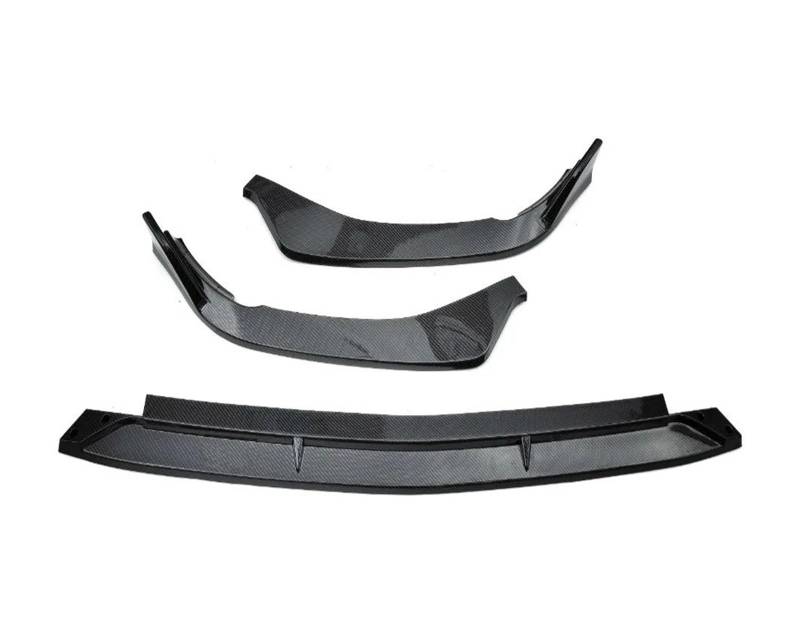 Frontstoßstange Für Benz C Klasse W206 2022 2023 2024 C200 C220 C260 C300 Front Protector Lip Tuning Zubehör Splitter Körper Kit Front Spoiler Lippe(Kohlefaser-Optik) von DUDUYANG