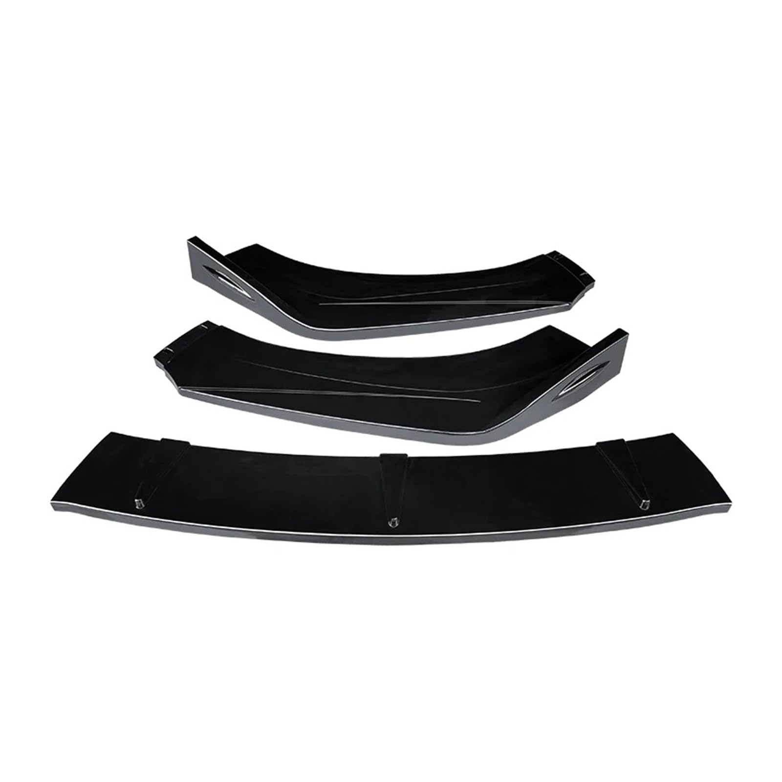 Frontstoßstange Für Benz GLA220 GLA200 GLA35 GLA45 X156 W156 2013-2021 Auto Zubehör Stoßstange Lip Seite Sport Splitter Spoiler Körper Kit Front Spoiler Lippe(Gloss Black) von DUDUYANG