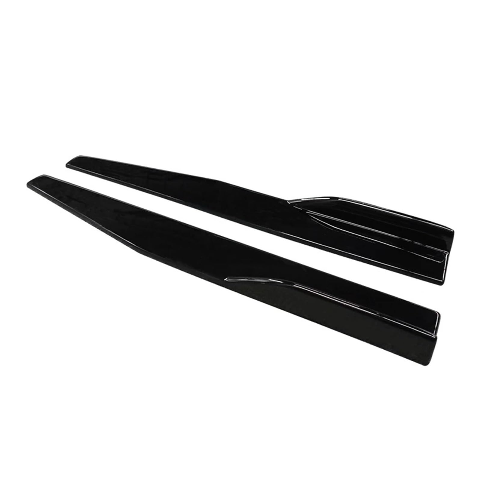 Frontstoßstange Für Cadillac Für ATS-L 2014 2015 2016 2017 Auto Links/Rechts Carbon Look Seite Rock Stoßstange Diffusor Spoiler Schürzen Flügel Erweiterungen 75 cm Front Spoiler Lippe(Gloss Black) von DUDUYANG