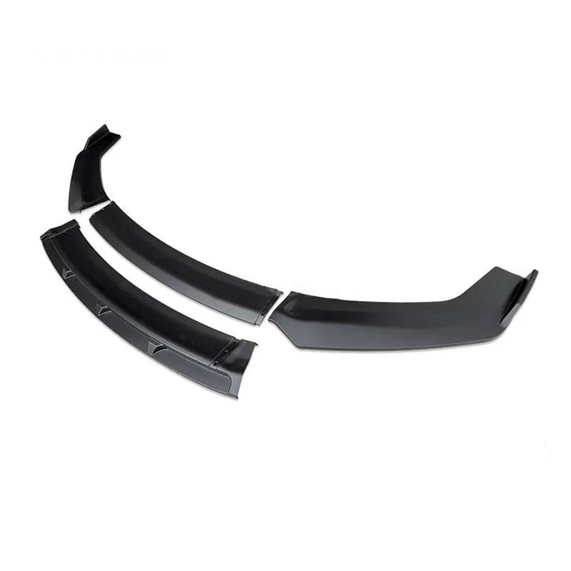 Frontstoßstange Für Passat Für B7 2010 2011 2012 2013 2014 Bumper Spoiler Front Rock Splitter Carbon Schutz Platte Lip Typ D Kinn Schaufel Körper Kit Front Spoiler Lippe(Pure Matt Black) von DUDUYANG