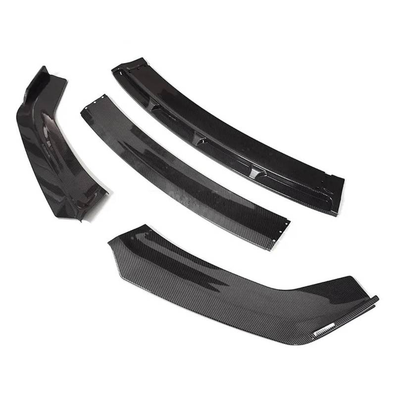 Frontstoßstange Für VW Für Passat B7 Bumper Spoiler 2010 2011 2012 2013 2014 Front Rock Splitter Carbon Schutz Platte Lip Typ D Kinn Schaufel Körper Kit Front Spoiler Lippe(Pure Carbon Surface) von DUDUYANG