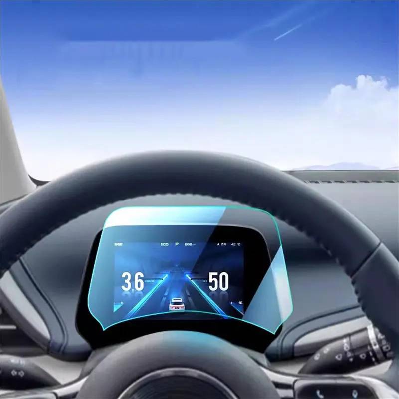 GPS-Displayschutz Für BYD Für ATTO 3 2022 2023 Auto Infotainment Radio GPS Konsole Navigation Gehärtetem Glas Screen Protector Displayschutzfolie(Instrument Protector) von DUDUYANG