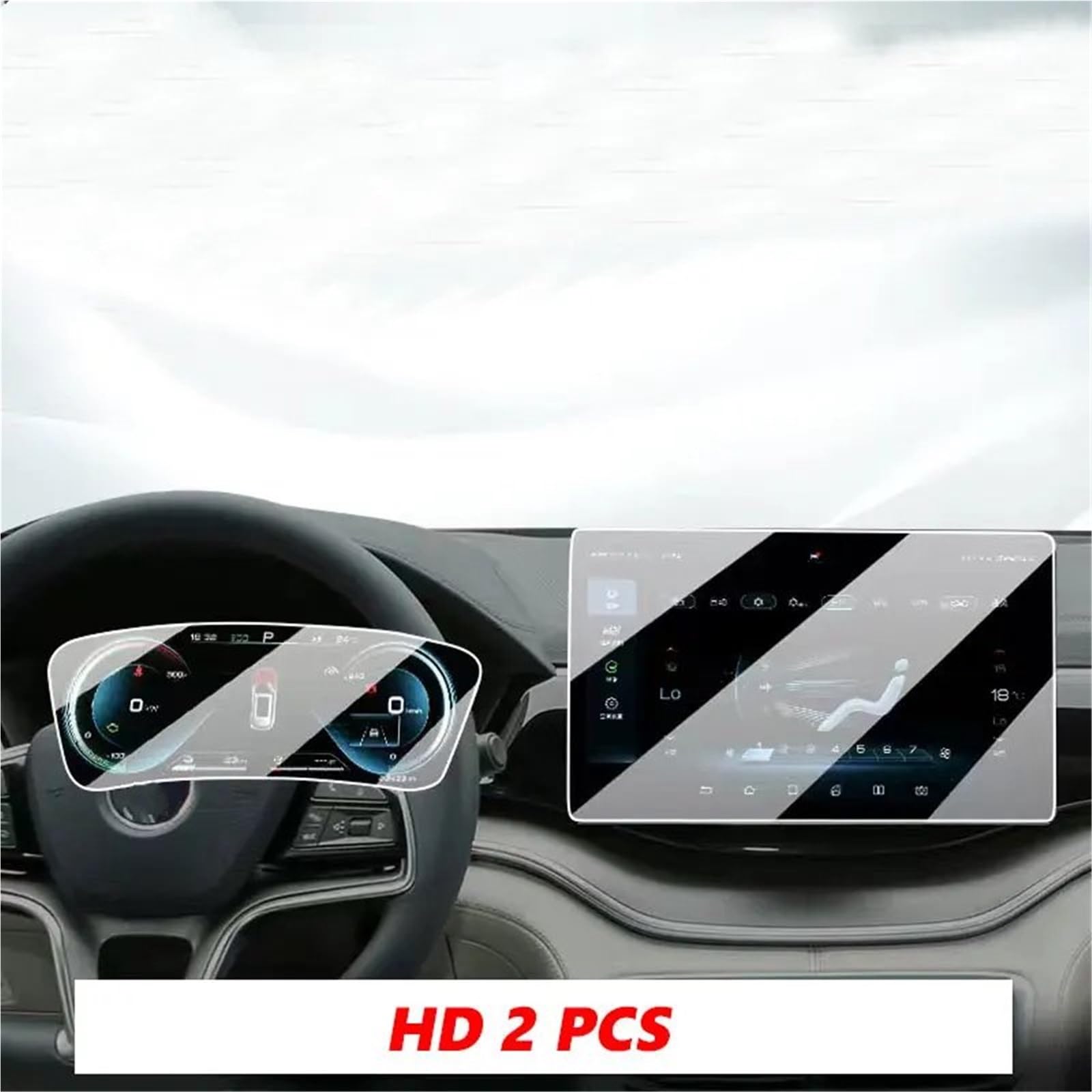 GPS-Displayschutz Für BYD Für Seal U Für Sealion 6 Dm-ich 2024 2025 Auto Infotainment Radio GPS Navigation Instrument Gehärtetem Glas Screen Protector Film Displayschutzfolie(12.8 inches) von DUDUYANG