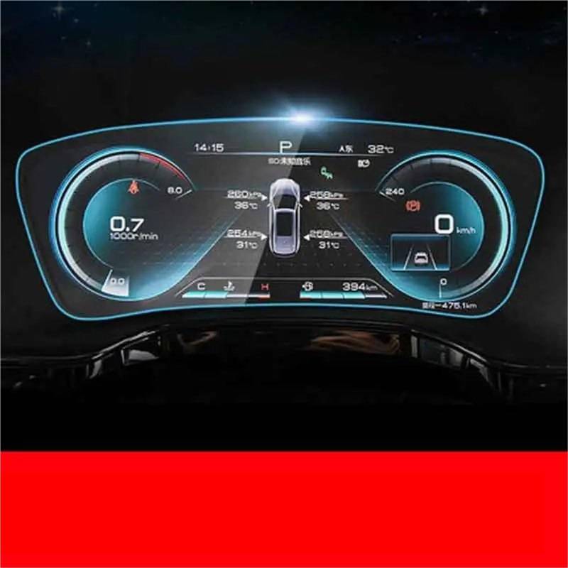 GPS-Displayschutz Für BYD Für Tang EV 2021 12,8 Zoll 15,6 Zoll Auto GPS Navigation Bildschirm Gehärtetes Glas Schutz Film Auto Innen Scratch-resistan Displayschutzfolie(for Instrument) von DUDUYANG