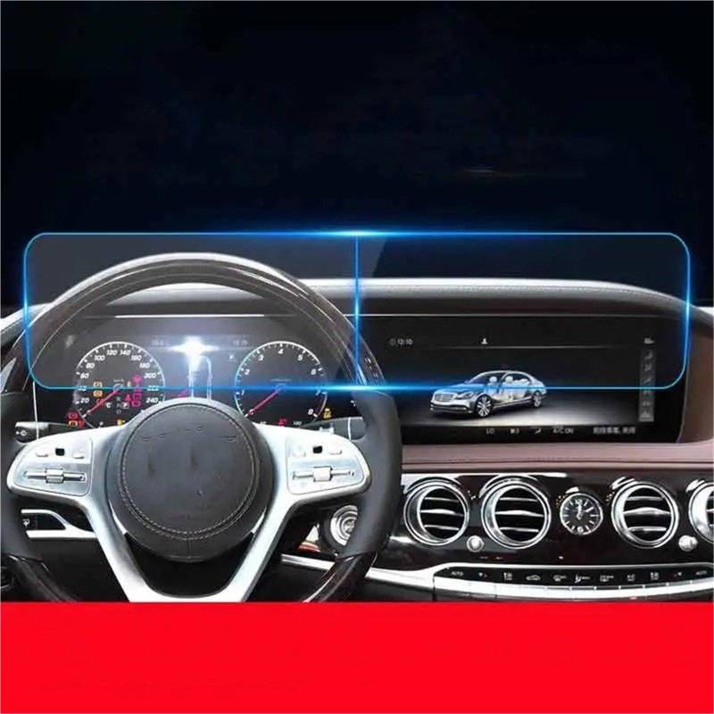 GPS-Displayschutz Für Benz Für S-Klasse Für W221 Für W222 Für S350L-S500 2019 2020 Auto GPS Navigation Film LCD Bildschirm Gehärtetem Glas Schutz Displayschutzfolie(GPS Dash Board) von DUDUYANG