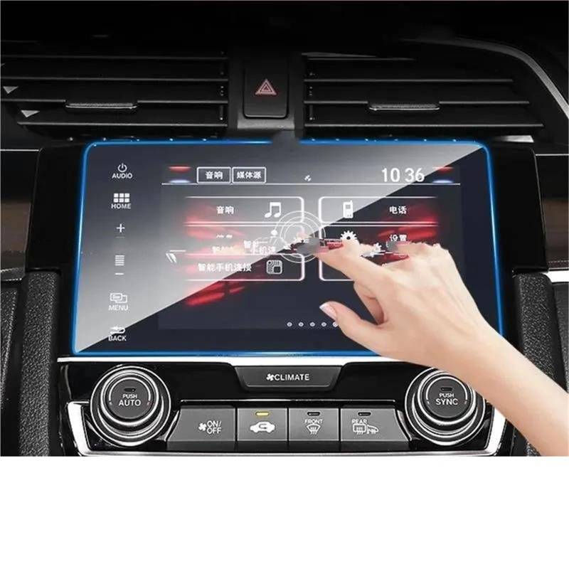 GPS-Displayschutz Für Civic 10th 2016 2017 2018 2019 2020 Auto Navigation LCD Bildschirm Film Anti Scratch Gehärtetem Glas Screen Protector Displayschutzfolie von DUDUYANG