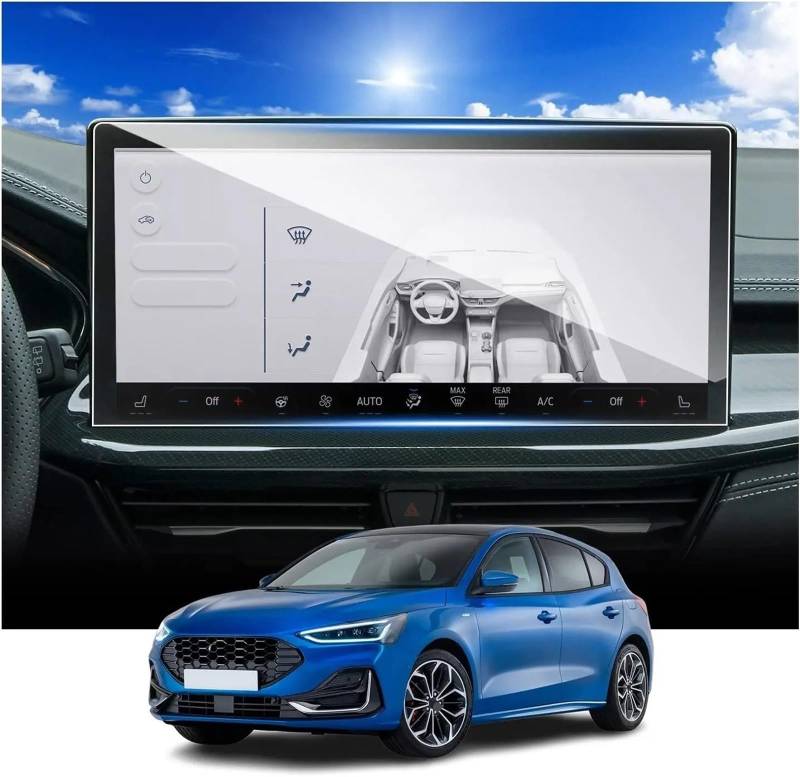 GPS-Displayschutz Für Ford Für Fokus Für MK4 2022 2023 13,2 Zoll Auto Radio GPS Navigation Innen Zubehör PET Screen Protector Film Displayschutzfolie von DUDUYANG