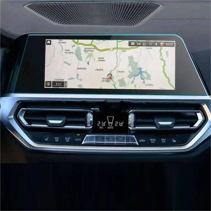 GPS-Displayschutz Für G20 Für G21 Für Serie 3 2020 2021 Auto Radio GPS Navigation Anti-Scratch Zubehör Gehärtetem Glas Screen Protector Displayschutzfolie(Left Hand Drive) von DUDUYANG