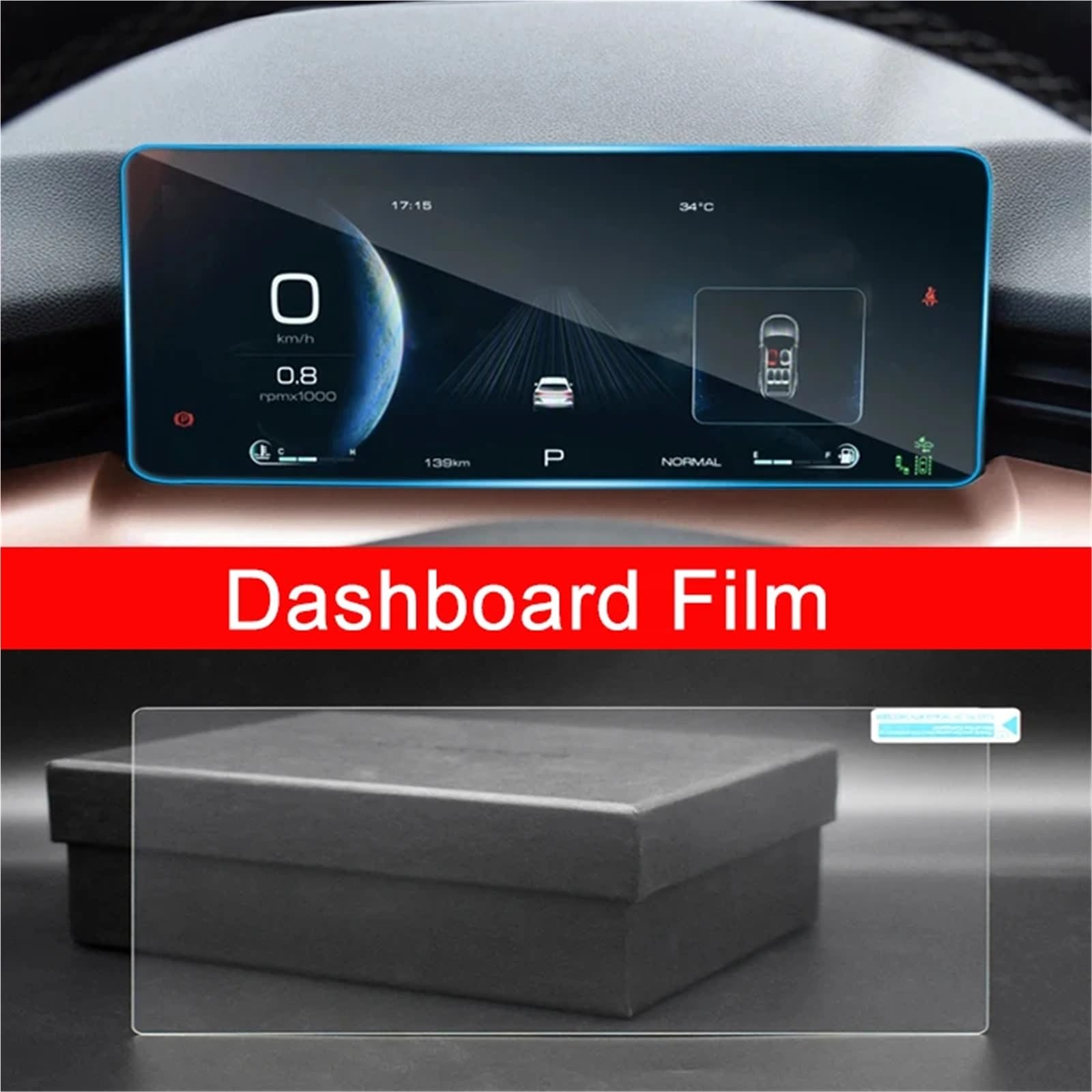 GPS-Displayschutz Für Haval Für H6 3rd Für Gen GT 2021 2022 2023 2024 Auto GPS Navigation Gehärtetem Film Dashboard Display Bildschirm Schutz Aufkleber Displayschutzfolie(Dashboard Film HD) von DUDUYANG