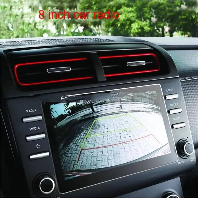 GPS-Displayschutz Für Hyundai Für Creta 2021 2022 Auto Infotainment GPS Radio Navigation Innen Screen Protector Gehärtetem Glas Schutz Film Displayschutzfolie(8 inch) von DUDUYANG