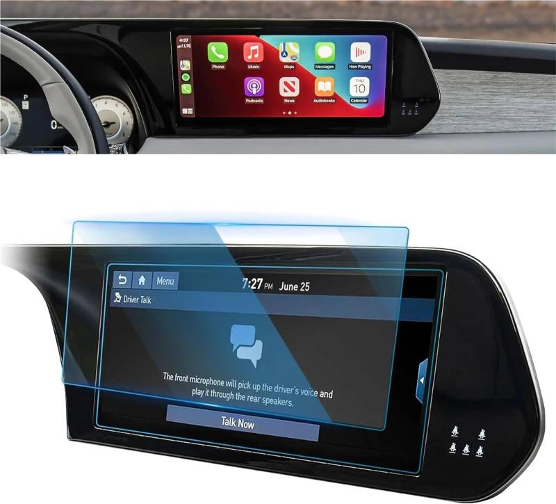 GPS-Displayschutz Für Hyundai Für Palisade 2023 2024 Zubehör 12,3 Zoll GPS Navigation Touchscreen Gehärtetem Glas Schutz Film Displayschutzfolie von DUDUYANG