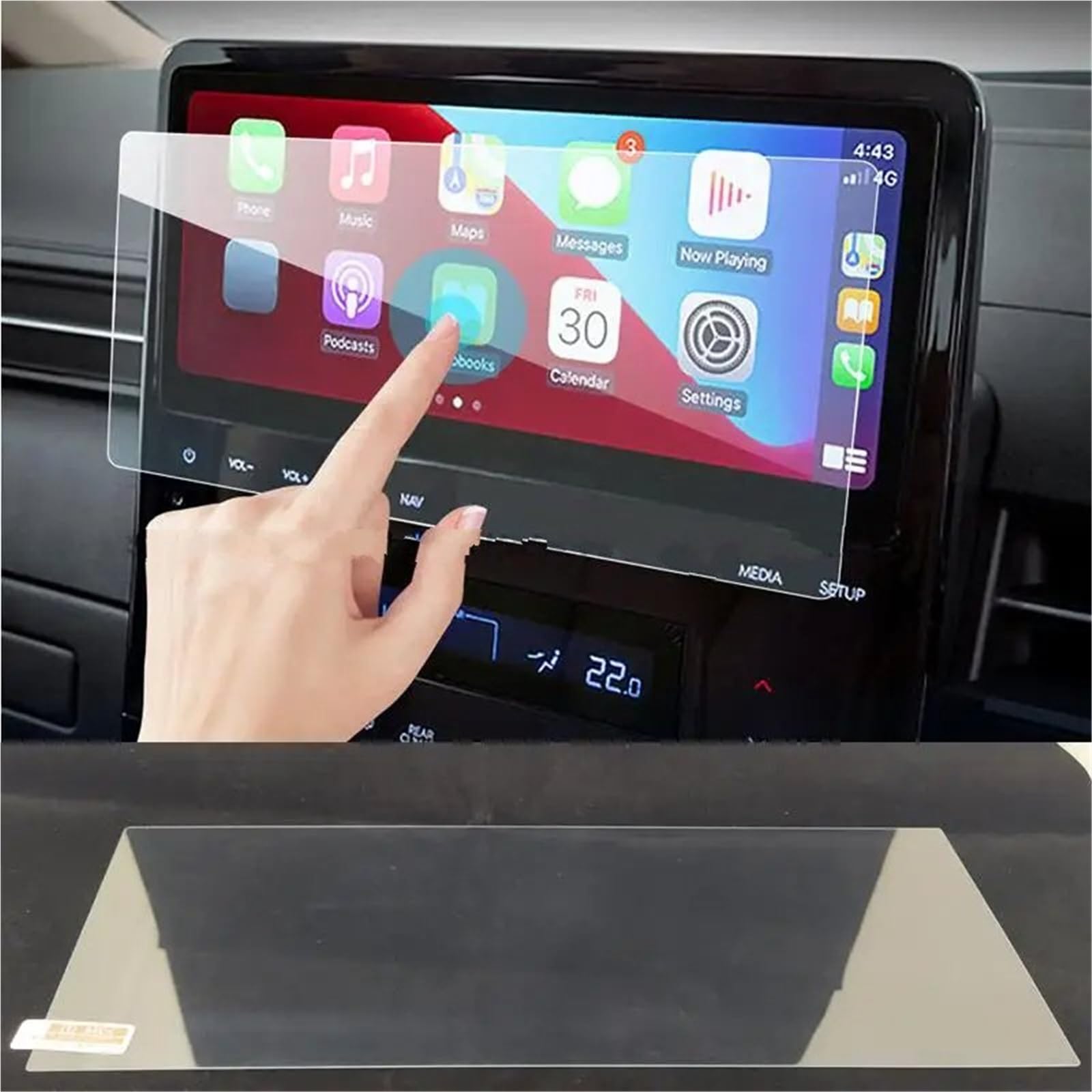 GPS-Displayschutz Für Hyundai Für Staria 2022 Auto Infotainment Radio GPS Konsole Navigation Gehärtetem Glas Screen Protector Displayschutzfolie(10.25 inch GPS) von DUDUYANG