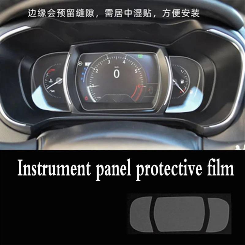 GPS-Displayschutz Für Kadjar 2016 2017 2018 2019 Auto GPS Navigation Zubehör Gehärtetes Glas Schutz Film Screen Protector Displayschutzfolie(TPU for Instrument) von DUDUYANG