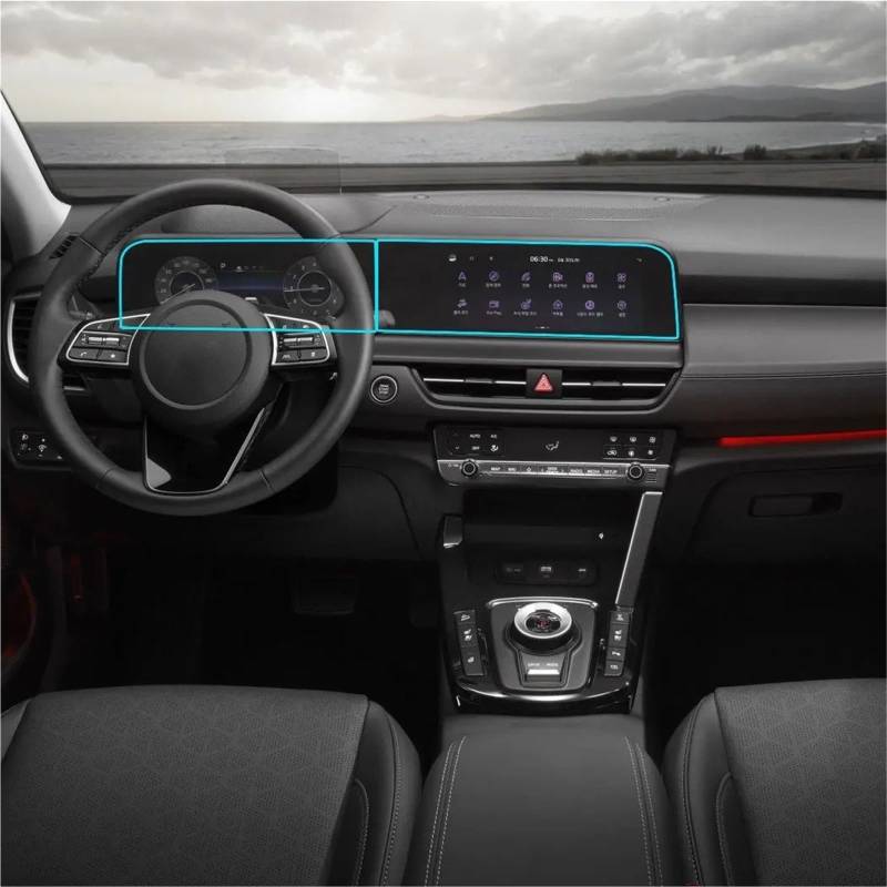 GPS-Displayschutz Für Kia Für Seltos 2023 2024 10,25 Zoll Auto Infotainment GPS Navigation Display Schutz Film Gehärtetes Glas Screen Protector Displayschutzfolie von DUDUYANG