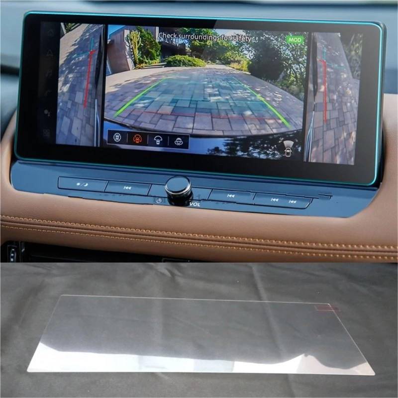 GPS-Displayschutz Für Nissan Für Juke Für N-Sport 2024 12,3 Zoll Infotainment Auto GPS Navigation Radio Screen Protector Auto Schutz Gehärtetem Glas Displayschutzfolie(for GPS) von DUDUYANG