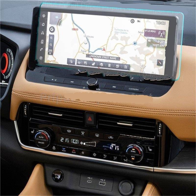 GPS-Displayschutz Für Nissan Für X-Trail 2023 12,3 Zoll Auto Radio GPS Navigation Innen Zubehör Gehärtetem Glas Screen Protector Film Displayschutzfolie von DUDUYANG