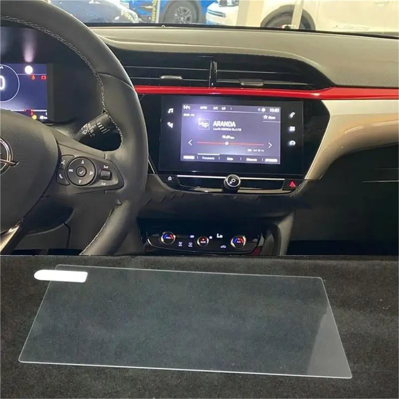 GPS-Displayschutz Für Opel Für Corsa GS Linie Für Corsa F 2020 2021 7 Zoll Auto Infotainment Radio GPS Navigation Film Gehärtetem Glas Screen Protector Displayschutzfolie von DUDUYANG