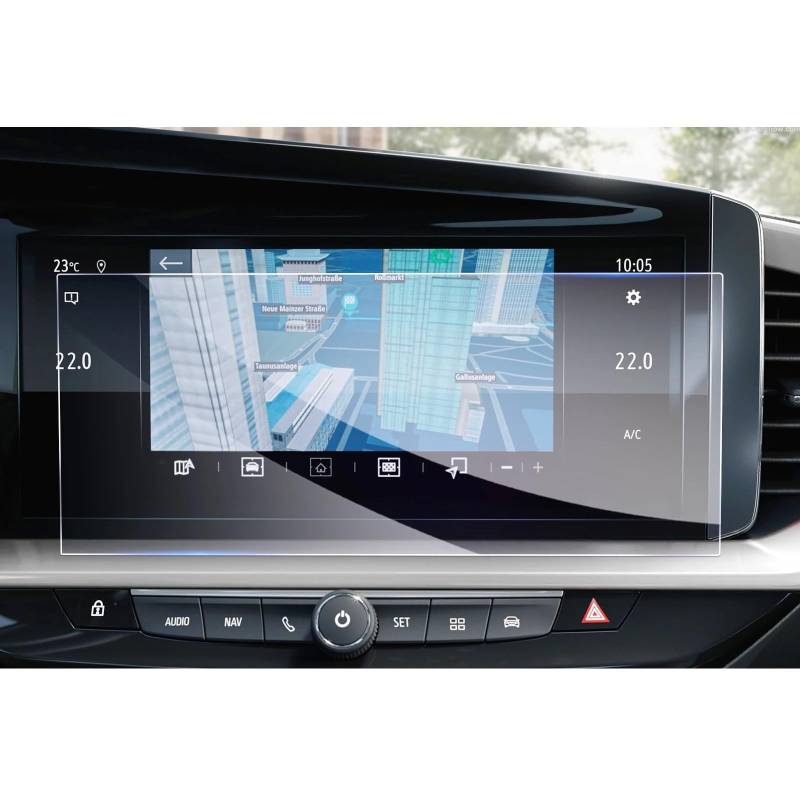 GPS-Displayschutz Für Opel Für Mokka B 2022 10 Zoll Auto Navigation Touch Center Screen Protector Auto Innen Zubehör Gehärtetem Glas Film Displayschutzfolie von DUDUYANG