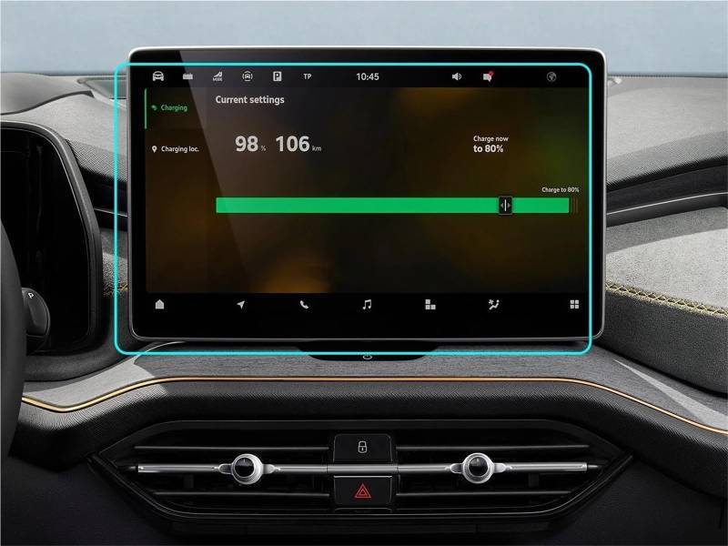 GPS-Displayschutz Für Skoda Für Kodiaq 2 Ii/RS VRS Für Sportline Für Hybrid 2024 2025 Auto 13 Zoll PET GPS Navigation Display-schutzfolie Displayschutzfolie von DUDUYANG