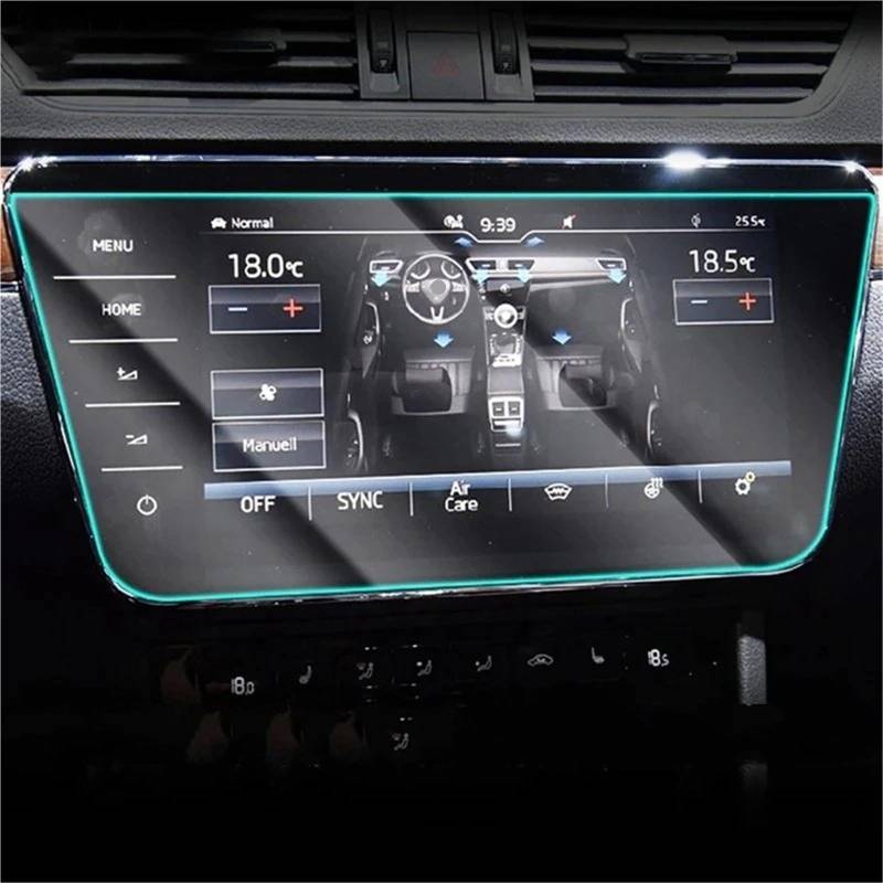 GPS-Displayschutz Für Skoda Für Superb 2018 2019 2020 2021 2022 2023 Navigation Display High DefinitionTempered Glas Screen Protector Auto Innen Auto Zubehör Displayschutzfolie von DUDUYANG