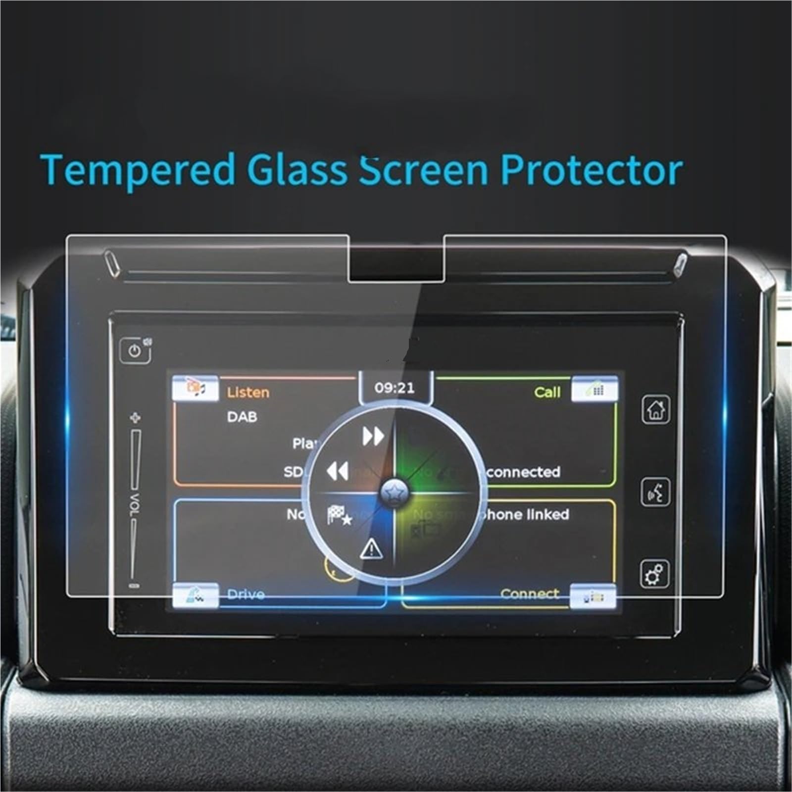 GPS-Displayschutz Für Suzuki Für Jimny 2019 2020 2021 2022 2023 Auto Navigation Display Hohe DefinitionGehärtetes Glas Screen Protector Auto Innen Auto Zubehör Displayschutzfolie(Blue A) von DUDUYANG