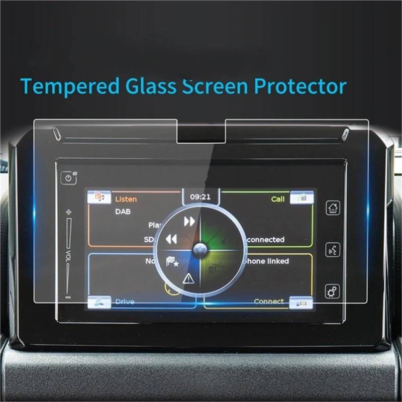 GPS-Displayschutz Für Suzuki Für Jimny 2019 2020 2021 2022 2023 Auto Navigation Display Hohe DefinitionGehärtetes Glas Screen Protector Auto Innen Auto Zubehör Displayschutzfolie(Blue A) von DUDUYANG