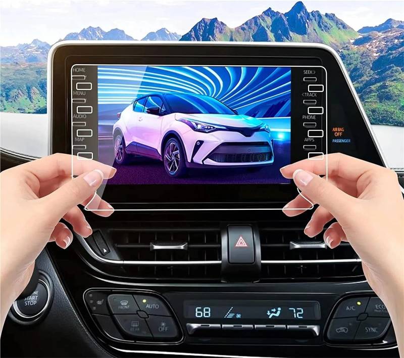 GPS-Displayschutz Für Toyota Für CHR Für C-HR 2020 2021 2022 2023 8 Zoll Auto Radio GPS Navigation Innen Zubehör Screen Protector Gehärtetem Glas Displayschutzfolie von DUDUYANG