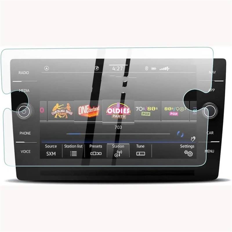 GPS-Displayschutz Für VW Für Arteon 2019 2020 2021 2022 8 Zoll Auto Infotainment Radio Navigation Screen Protector Gehärtetem Glas Displayschutzfolie von DUDUYANG