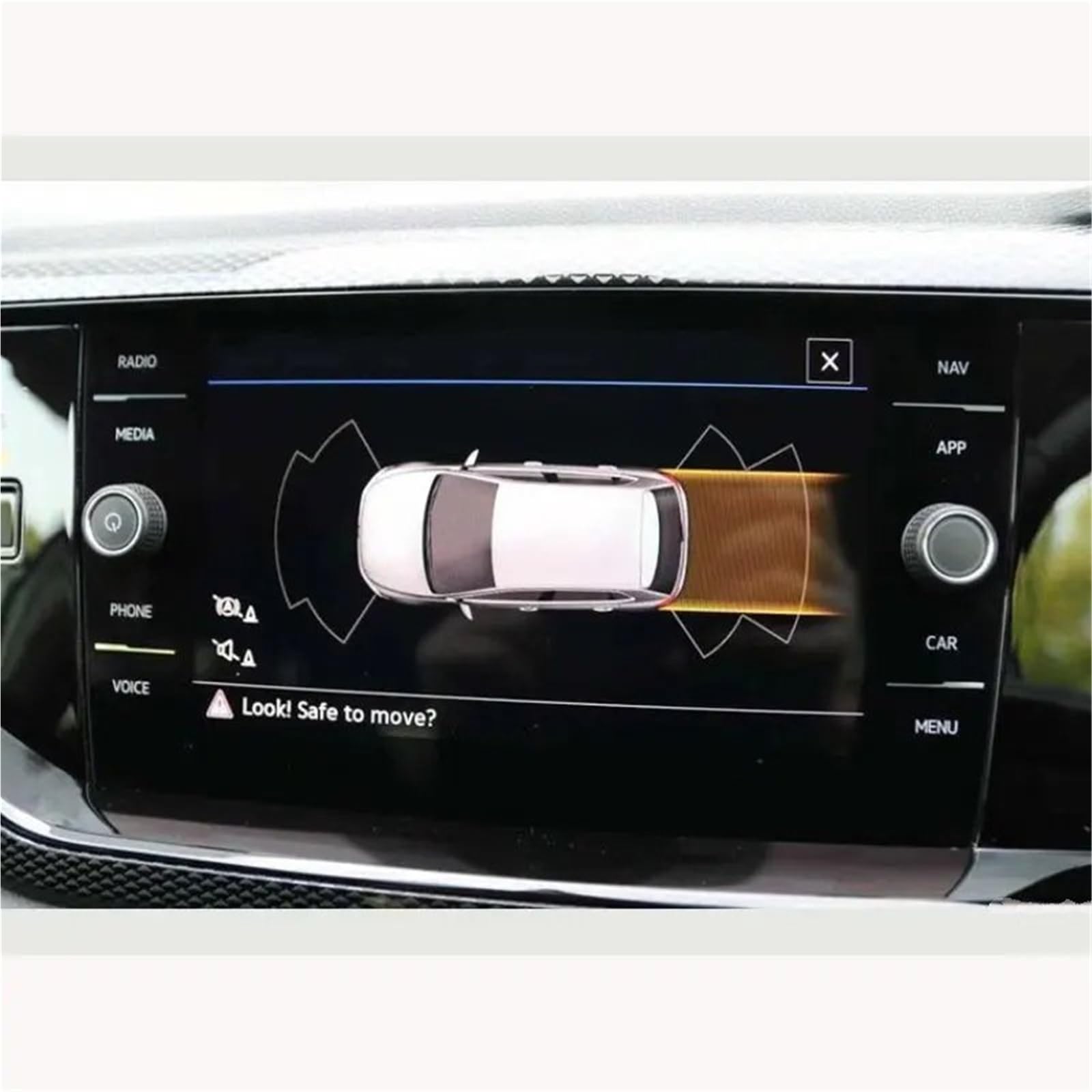 GPS-Displayschutz Für VW Für Polo Für Polo 6 Für Entdecken Für Media 8 Zoll 2019 2020 2021 2022 Auto Navigation Bildschirm Gehärtetem Glas Screen Protector Displayschutzfolie von DUDUYANG